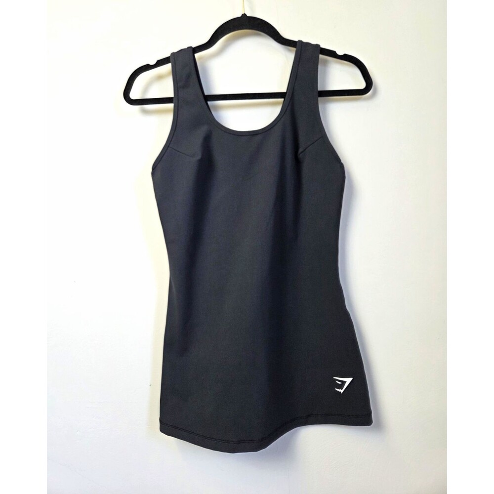 Gymshark Black Scoop Neck Workout Tank Top Size S